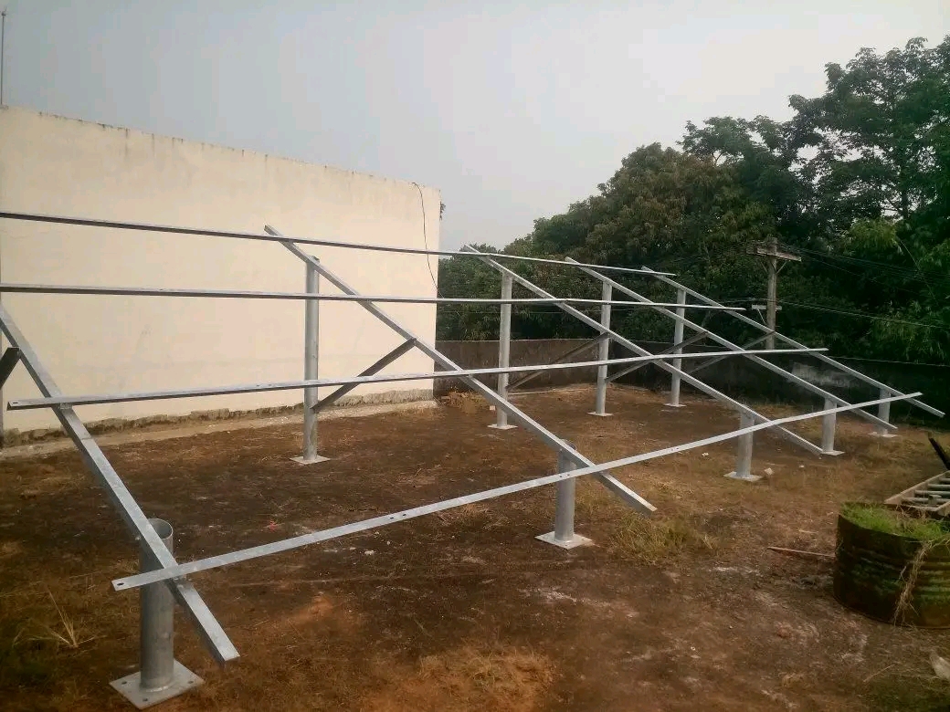 Solar installation steel framework