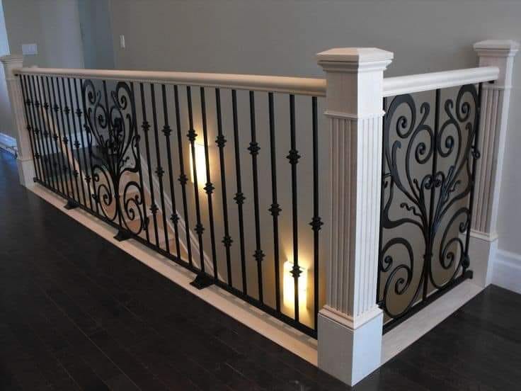 Custom steel railing
