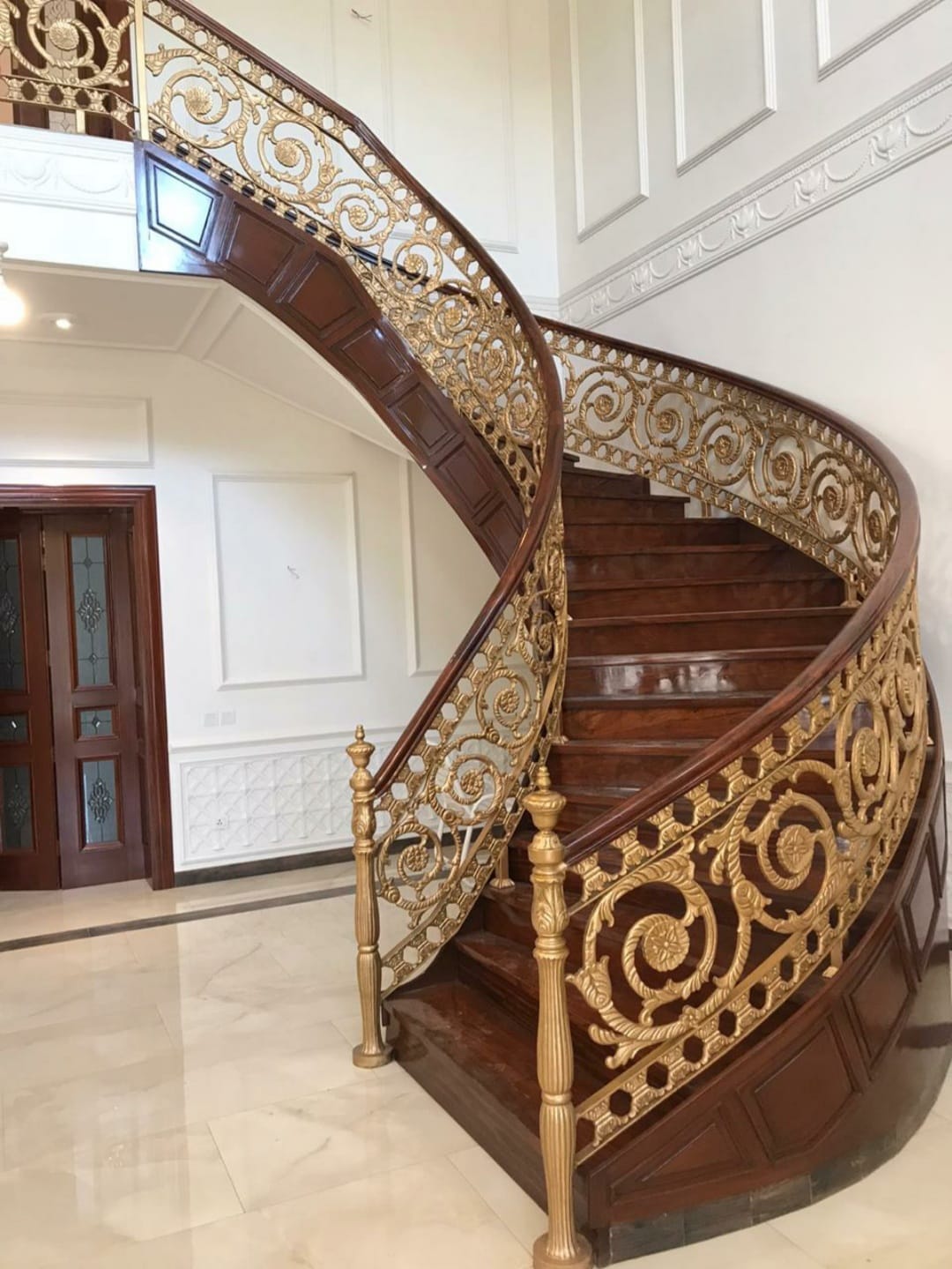 Steel railing installation