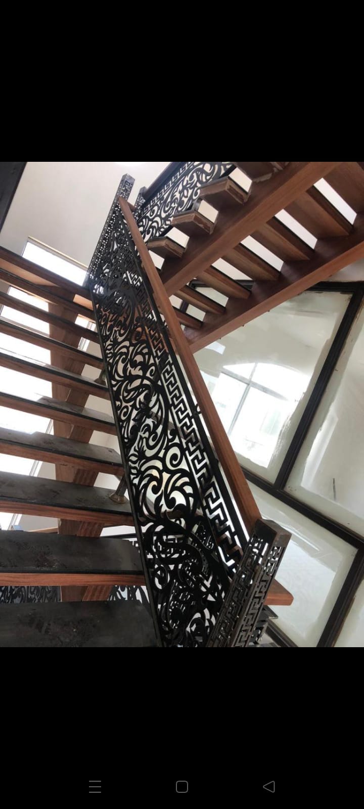 Steel railing design and finishing