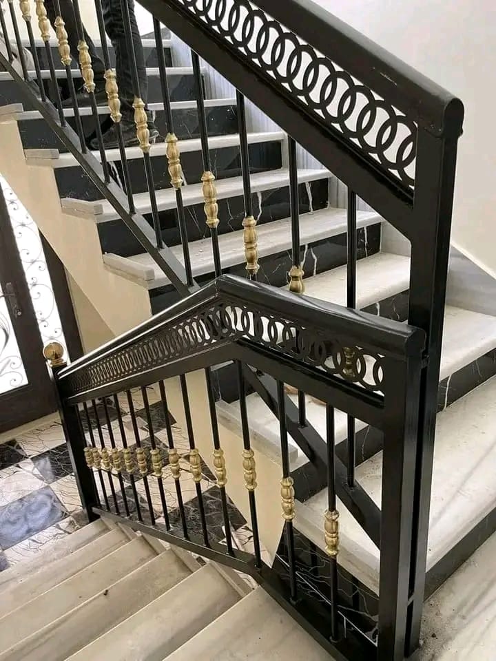 Steel railing fabrication project